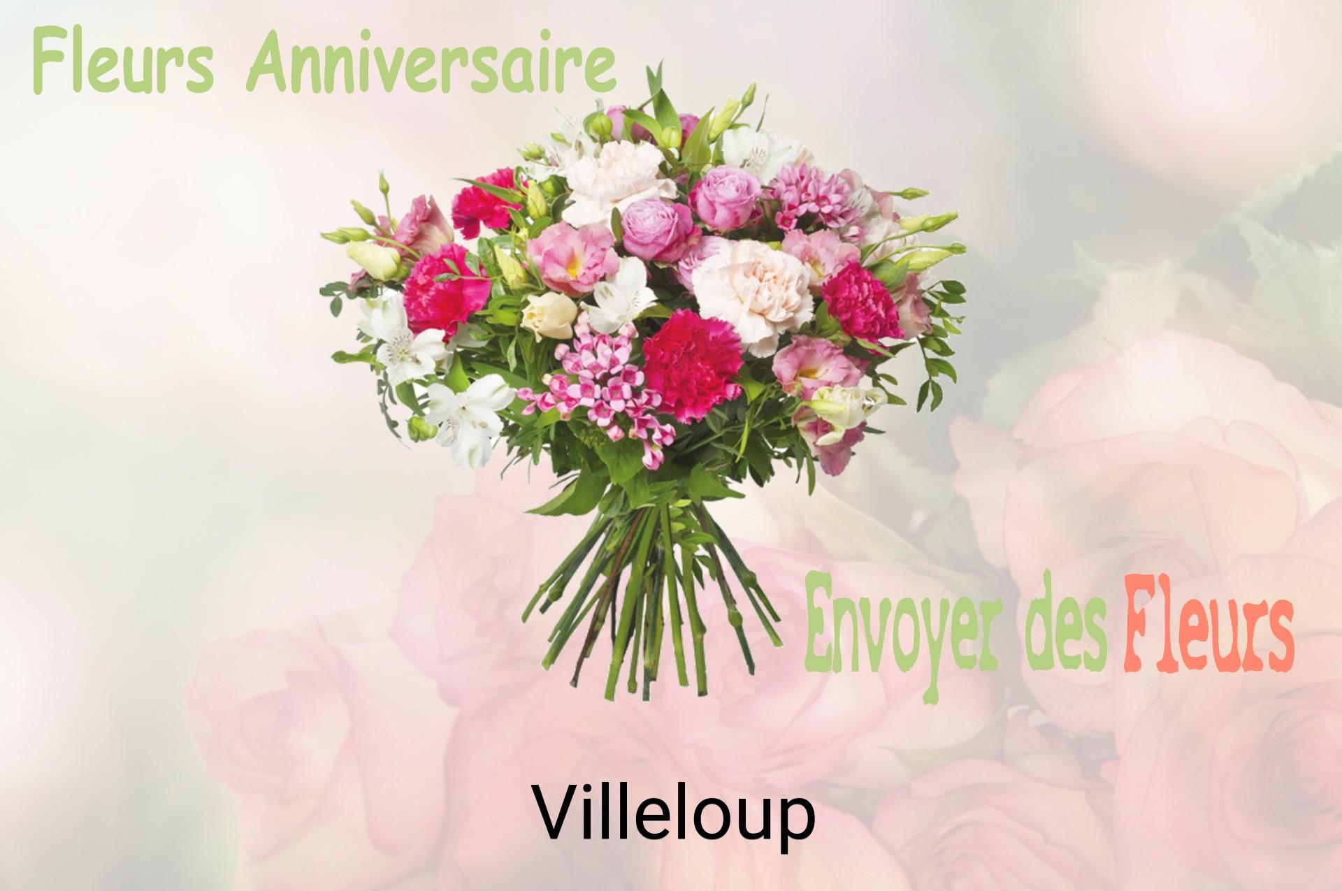 Bouquet de fleurs d’anniversaire livré à Villeloup